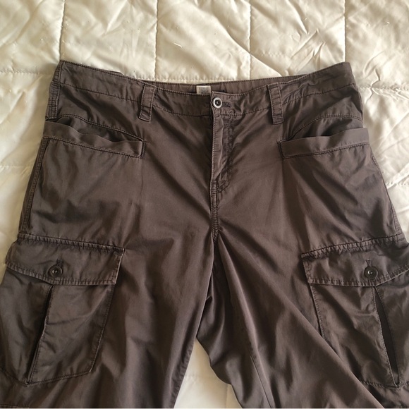 GAP Y2K Convertible Cargo Hiking Pants Women’s Size 14 Army Khaki/Green - Picture 9 of 14